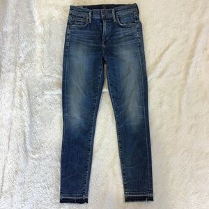 Citizens Of Humanity Blue Skinny Jeans with Tapered Leg